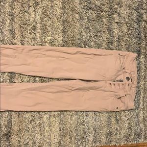 High waisted skinny jeans